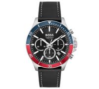 OROLOGIO HUGO BOSS UOMO TROPER CHRONO HB1514099 QUADRANTE NERO - GARANZIA - P...