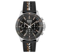 OROLOGIO HUGO BOSS UOMO TROPER CHRONO HB1514121 QUADRANTE NERO - GARANZIA - P...