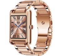 Orologio ICE SMART TK 2.0 Rettangolare con Bracciale in Acciaio Inossidabile Oro Rosa Metak Ice Watch - Nouvo