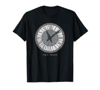 Orologio iconico del museo d'arte di Parigi Francia Maglietta