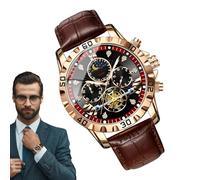 Orologio in fase di luna - Orologi da uomo | Orologio sportivo maschile | Orologio da tour di fascia alta per uomini | Strumento aziendale impermeabile | Orologio da polso in fase lunare analogica bri