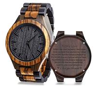 Orologio in legno personalizzato per gli uomini, regali del marito da moglie, regali di compleanno per marito, fidanzato