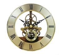 Orologio in metallo da 126 mm con movimento prospettico e design a ingranaggi cavi per la decorazione della casa e dell'ufficio