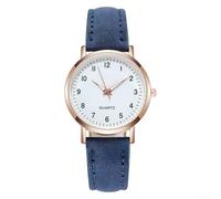 Orologio in pelle con cinturino confortevole e caratteristiche luminose per lo stile quotidiano (viola)