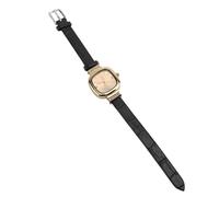 Orologio in Pelle da Donna, Stabile Elettronico Motion Ladies Quarzo Guarda l'ora Esatta per le attività Interne all'aperto (BLACK)