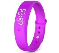 Orologio in silicone con misurazione della temperatura - Viola