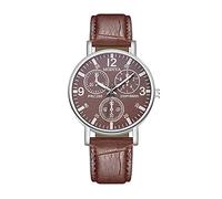 Orologio in vetro blu orologio al quarzo da uomo cintura tre, C, misura unica