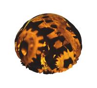 Orologio ingranaggi Bronzo Century Print Double Shower Cap Cuffia da a Cuffie da a da bagno Donna Uomo Cuffie da a Salone Uso domestico