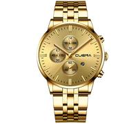 Orologio inossidabile cinque sensi della vigilanza del quarzo degli uomini di modo di affari degli, D, misura unica