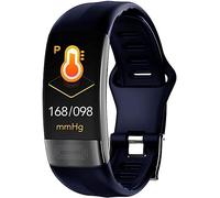 Orologio intelligente con rilevamento della temperatura con monitoraggio ECG e PPG, frequenza cardiaca, pressione sanguigna, monitoraggio dell'ossigeno, contapassi e promemoria intelligente