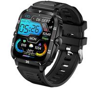 Orologio intelligente da uomo, chiamate wireless, schermo HD da 2,0 pollici, valutazione impermeabile 3 Atm, monitoraggio della frequenza cardiaca e dei passi, forte attacco di ricarica, standby 25