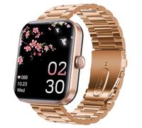Orologio intelligente F57L con grande schermo HD da 1,9", può rispondere e effettuare chiamate. Può misurare automaticamente la frequenza cardiaca, l'ossigeno nel sangue, la temperatura corporea, il