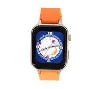 Orologio intelligente per bambini con doppa fotocamera, schermo HD touch da 1,5", colore arancione, modello X33