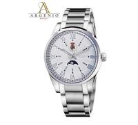 Orologio iron Argenio Napoli bianco uomo acciaio Fasi Lunari Regno due Sicilie
