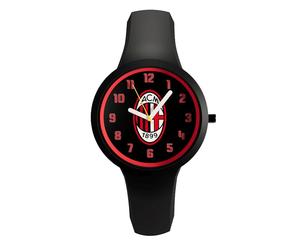 Orologio Junior AC MILAN P-MN480KN1 Silicone Nero 34mm OFFICIAL
