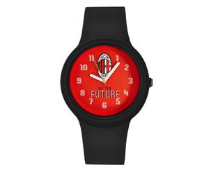 Orologio Junior AC MILAN P-MN480KR2 Silicone Nero Rosso 34mm OFFICIAL