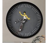 Orologio Kung Fu Orologio Da Parete Kung Fu Cinese Bruce L-ee Orologio Da Parete Kung Fu Senza Ticchettio Orologio Decorativo Per La Casa Orologio Da Parete Creativo Kung Fu Per Soggiorno Camera Da