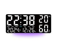 Orologio LED Elettronico con Doppio Allarme e Funzioni di Monitoraggio Umidità