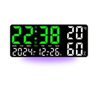 Orologio LED Elettronico con Doppio Allarme e Funzioni di Monitoraggio Umidità