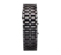 Orologio LED per uomo, orologio da polso, creativo da uomo, elettronico LED digitale, moda classica, impermeabile per braccialetto, corsa, sport e attività all'aria aperta, nero, A: Red light,