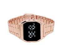 Orologio LED Rettangolare Touchscreen Dal Design Sportivo con Cronografo e Sveglia per L'uso Quotidiano da Parte di Persone Attive in Acciaio Inossidabile (#1)
