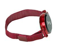 Orologio LED Rotondo, Orologio da Donna LED Squisito con luminosità Digitale LED (Rosso)