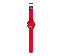 OROLOGIO LED SOLO TEMPO ZITTO SQUBA CASSA E CINTURINO SILICONE ROSSO