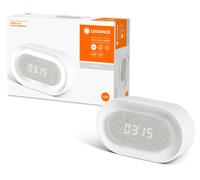 LEDVANCE CLOCK LED USB orologio portatile, bianco, 3,4W, 35lm, a batteria con USB, modulo LED con luce bianca fredda (4000K), sensore touch integrato per on/off e DIM, sensore di luce diurna