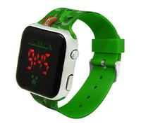 Orologio LED verde Minecraft con licenza per bambini