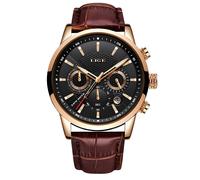 Orologio LIGE Elegante - Marrone / Oro