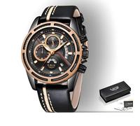 Orologio LIGE Wheels - Nero / Oro