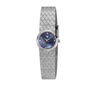 Orologio Lip Henriette 22 mm con quadrante nero perlato e diamante argento