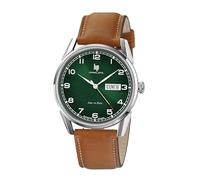 Orologio Lip Himalaya 40 mm - Giorni e Data - Quadrante Verde - Pelle Marrone