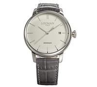 Orologio Locman Classic 1960 0255A05A-00AVNKPA Automatico Acciaio Quandrante Bianco Cinturino Pelle