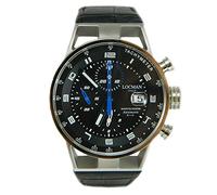 Orologio Locman Montecristo 0516A01S-00BKBLPK Automatico Acciaio Quandrante Nero Cinturino Pelle