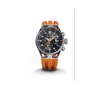 Orologio Locman Montecristo 0542A01S-00BKORSO Al quarzo (batteria) Acciaio Quandrante Nero Cinturino Caucciu'
