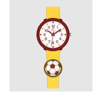 Orologio Luca Barra Bambino Cinturino Silicone Giallo con Pallone _JU104