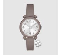 Orologio Luca Barra Donna Cinturino Silicone Grigio Quadrante Argento _BW401