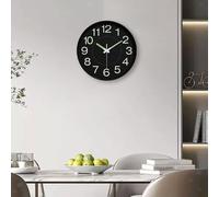 Orologio luminoso al buio, numeri luminosi, 30 cm, silenzioso, senza ticchettio,