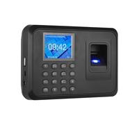 Orologio Marcatempo, Macchina di rilevazione presenze con password e impronte digitali biometriche Schermo LCD da 2,4 pollici multilingue Registratore registrazione dei dipendenti Esportazione dati