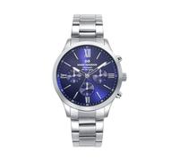 Orologio Mark Maddox Uomo Cronografo, Acciaio, Quadrante Blu, Ref. HM1019-33, blu