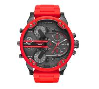 Orologio Maschile Diesel Mr. Daddy DZ7370 rosso e argento