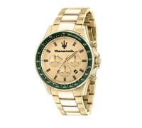 Orologio Maserati Sfida Uomo Cronografo Quadrante Giallo R8873640005 Acciaio ...
