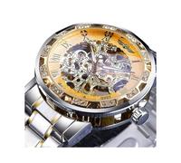 Orologio meccanico manuale da uomo Winner Skeleton Diamond