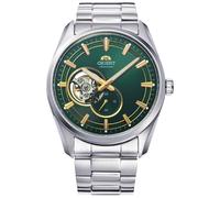 Orient Contemporary Small Seconds Semi Skeleton - Orologio Da Uomo Automatico a Carica Manuale Casual Bracciale e Cassa In Acciaio Metallizzato Quadrante Verde - RA-AR0008E30B RA-AR0008E