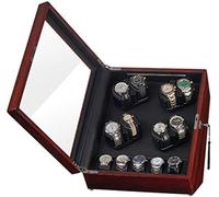Orologio meccanico shaker pittura per pianoforte avvolgitore automatico, doppia potenza, modalità di rimorchio, scatola di orologi a avvolgimento automatico, arresto della copertura automatica (8+5