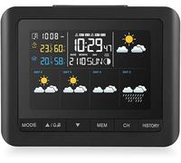 Orologio Meteorologico Elettronico per Interni Ed Esterni Previsioni Meteorologiche Ora E Data Visualizzazione della Temperatura E Dell'umidità Sveglia