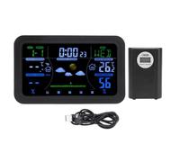 Orologio meteorologico HD 3 Schermo retroilluminato di luminosità 12H 24H Display clima di previsione meteorologica multifunzionale