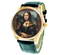 OROLOGIO MONA LISA; LA GIOCONDO; OROLOGIO DA POLSO IN OTTONE MASSELLO DI ALTA QUALITÀ DA VINCI ART. LEONARDO
