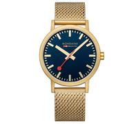 Orologio Mondaine Classic Deep Ocean Blue Gold Mesh Strap A660.30360.40SBM